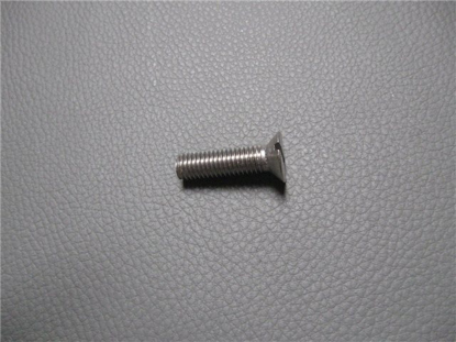 Picture of door strike plate screw