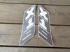 Picture of stickers / decals rollbar, vertical, silver