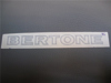 Afbeeldingen van sticker BERTONE 120x12 mm, zilver