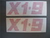 Afbeeldingen van stickers rollbar, horizontaal, rood