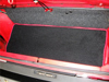 Afbeeldingen van tapijt bagageruimte achterzijde, ZWART met rode rand