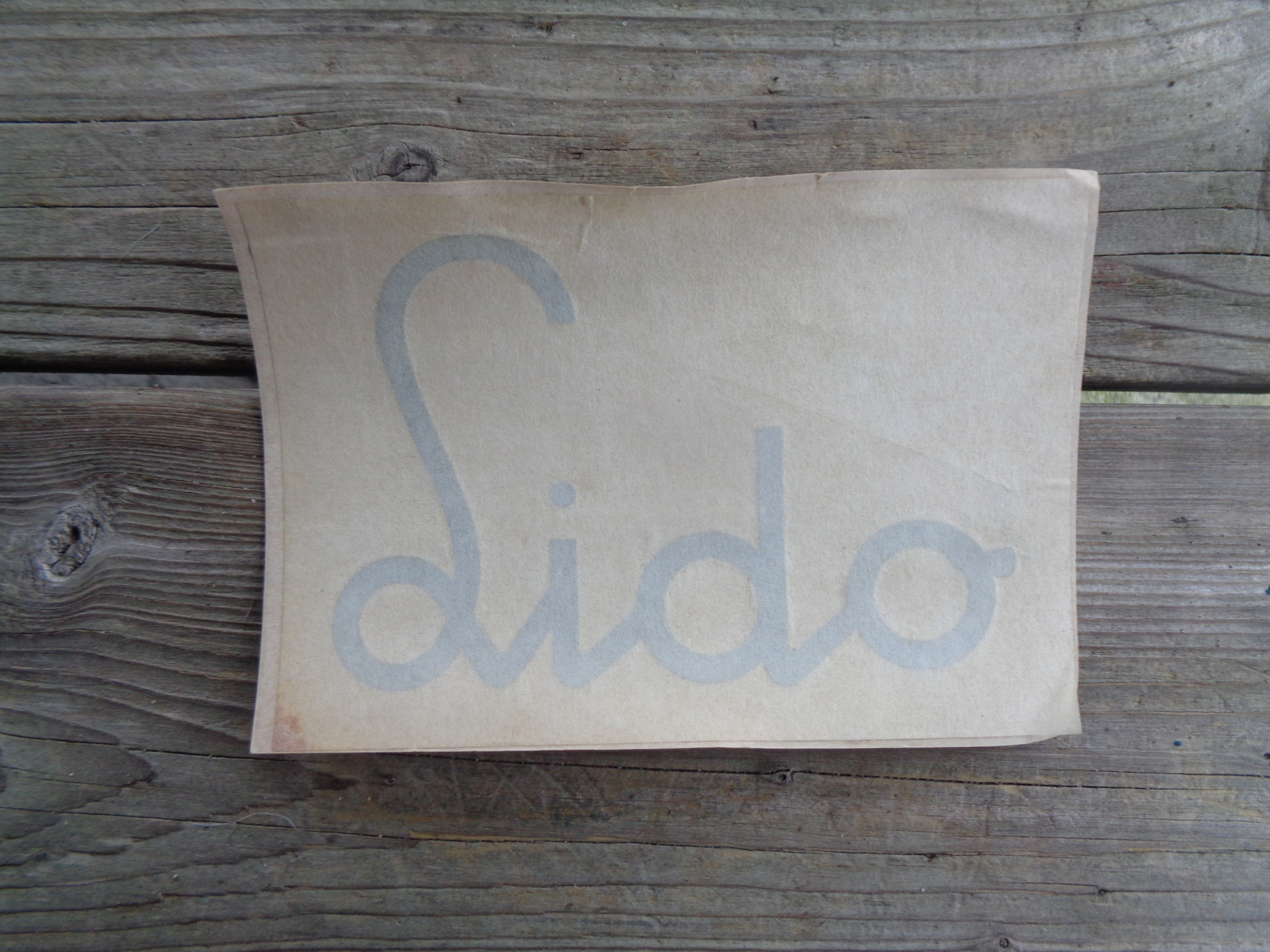 Picture of LIDO sticker, ORIGINAL, silver