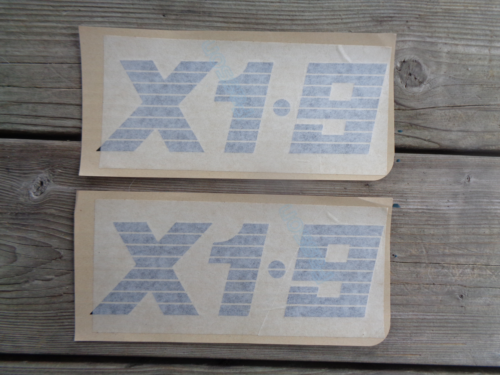 Picture of X 1.9 stickers rollbar, ORIGINAL, SILVER