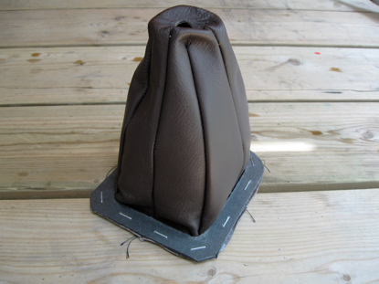 Picture of gear stick lever gaiter cover 1300, leather, BROWN